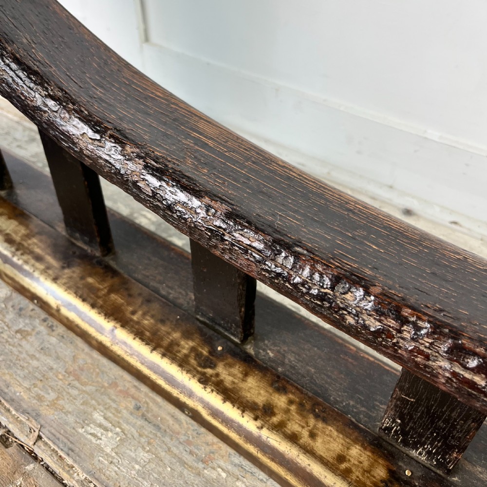 19th C. Oak and Leather Club Fender by William Birch View XV