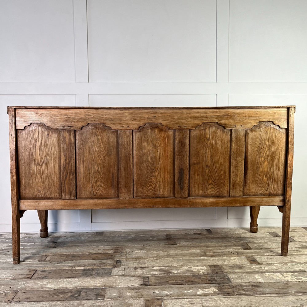 19th C. Bleached Oak Hall Bench View XI