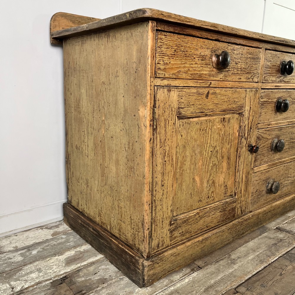 Early 19th C. Pine Kitchen Base View XIII