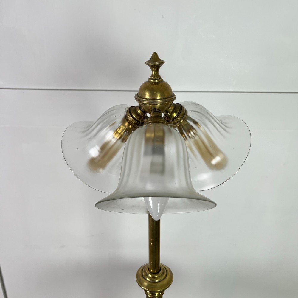 Edwardian Telescopic Brass Floor Lamp View III