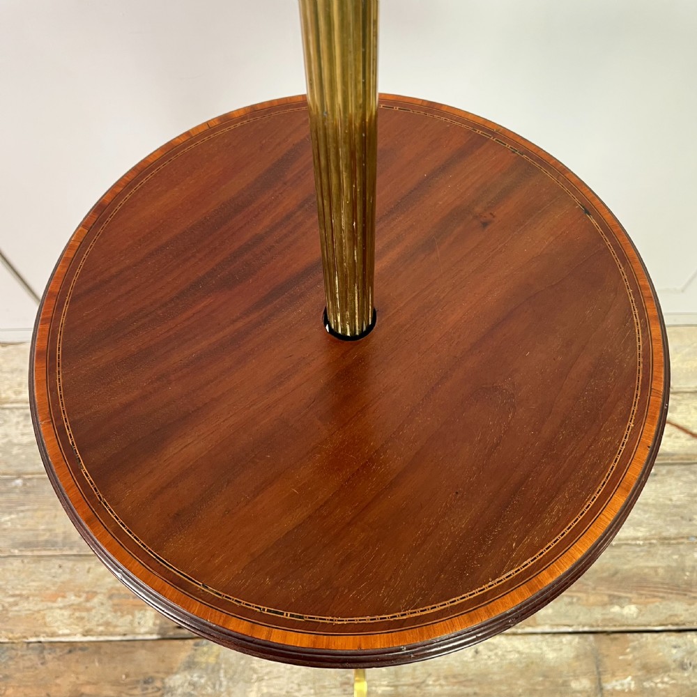 Edwardian Telescopic Brass Floor Lamp View VI