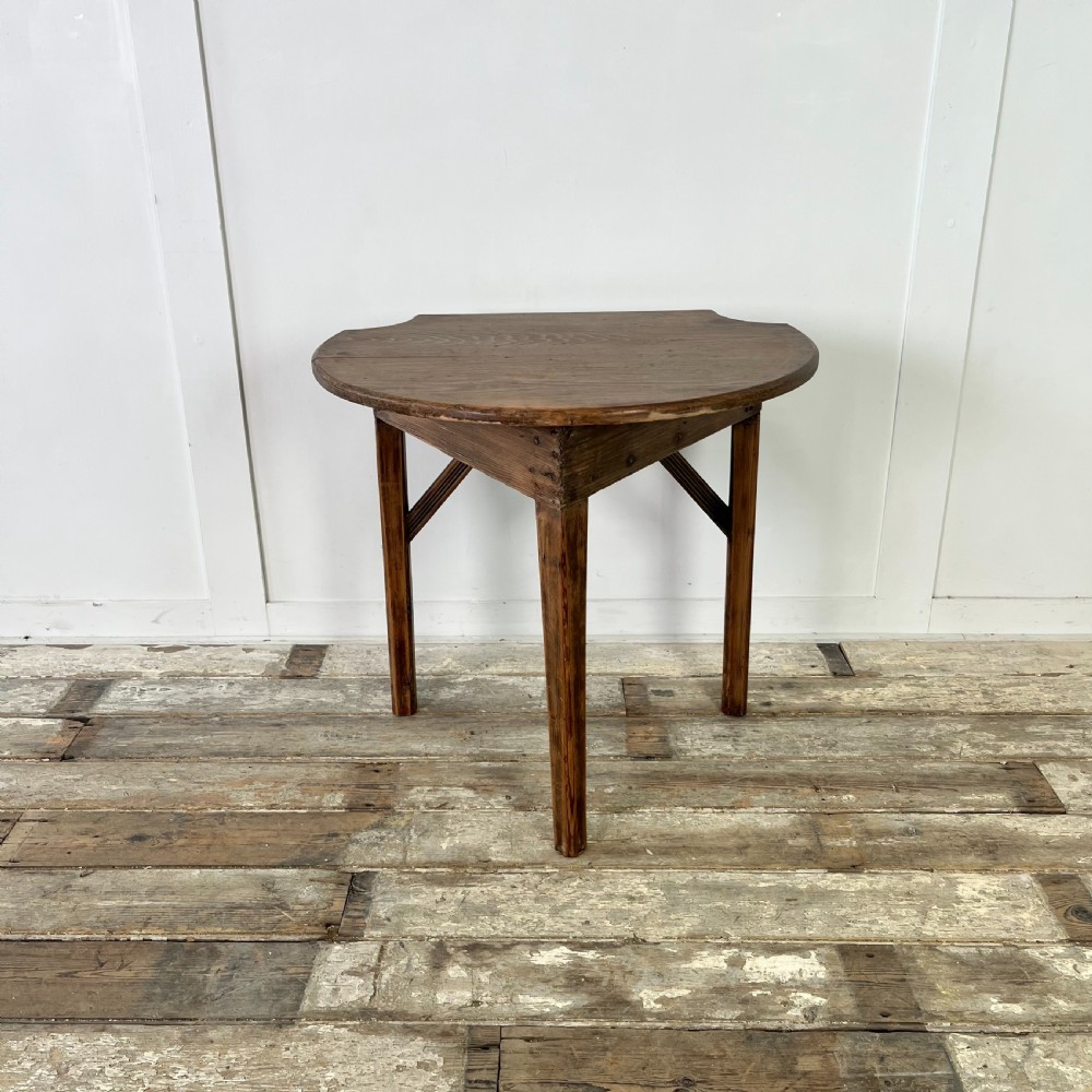 19th C. Pine Cricket Table