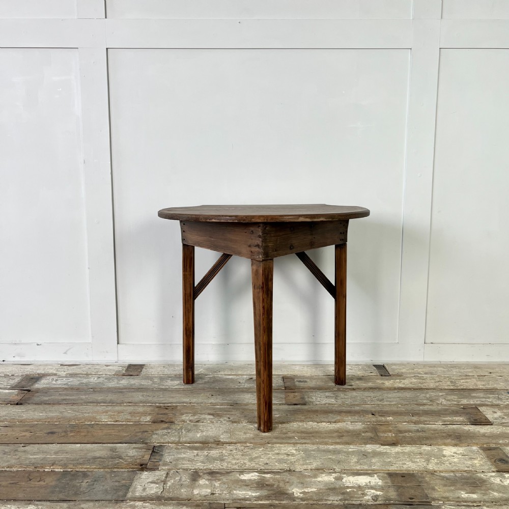 19th C. Pine Cricket Table View II