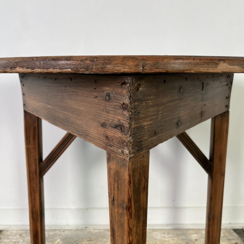19th C. Pine Cricket Table View IV