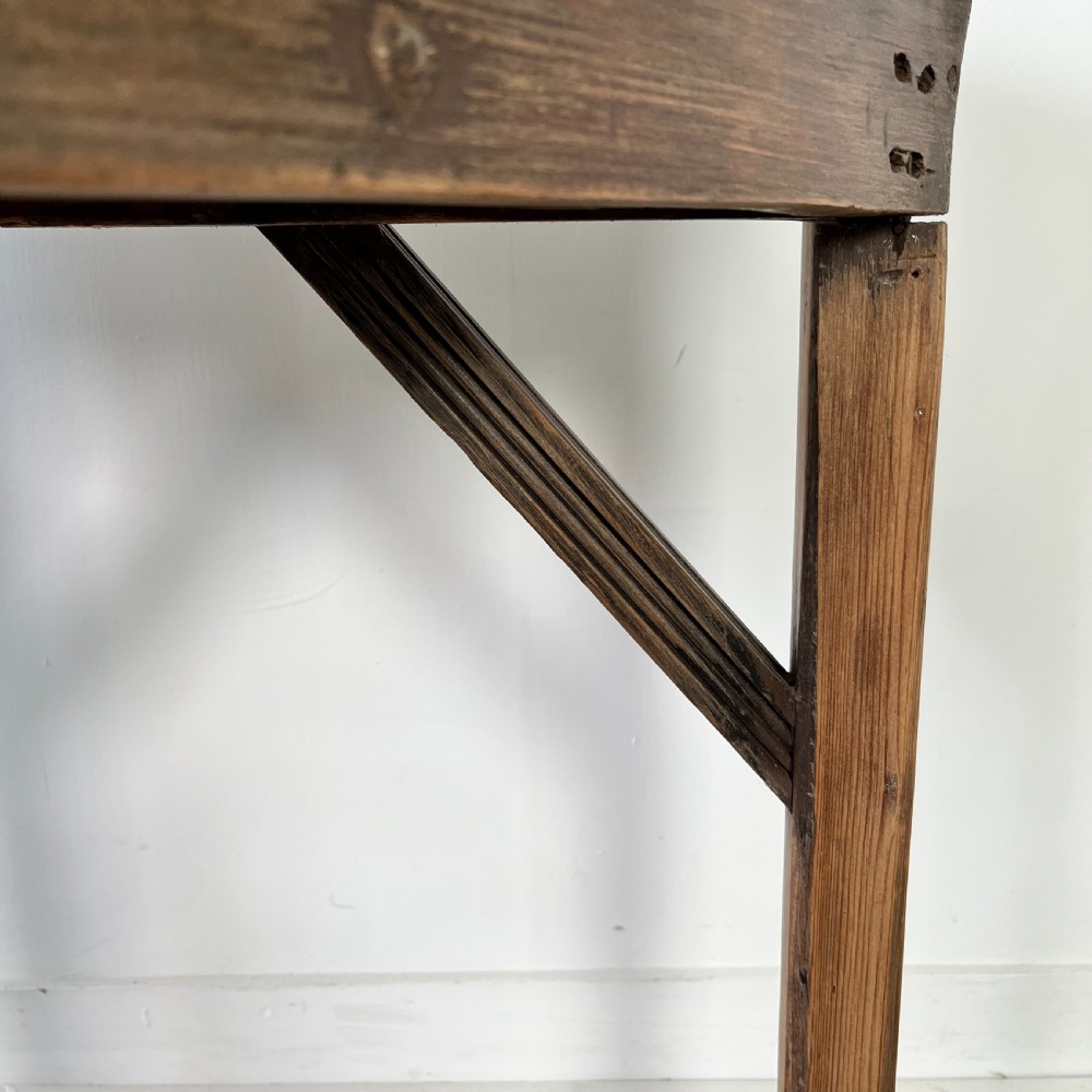 19th C. Pine Cricket Table View V