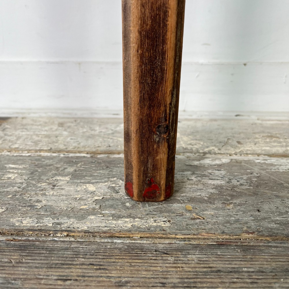 19th C. Pine Cricket Table View VI