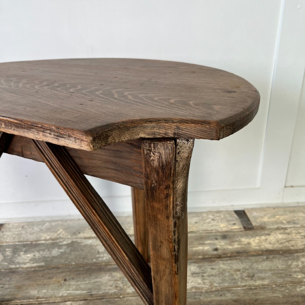 19th C. Pine Cricket Table View XI