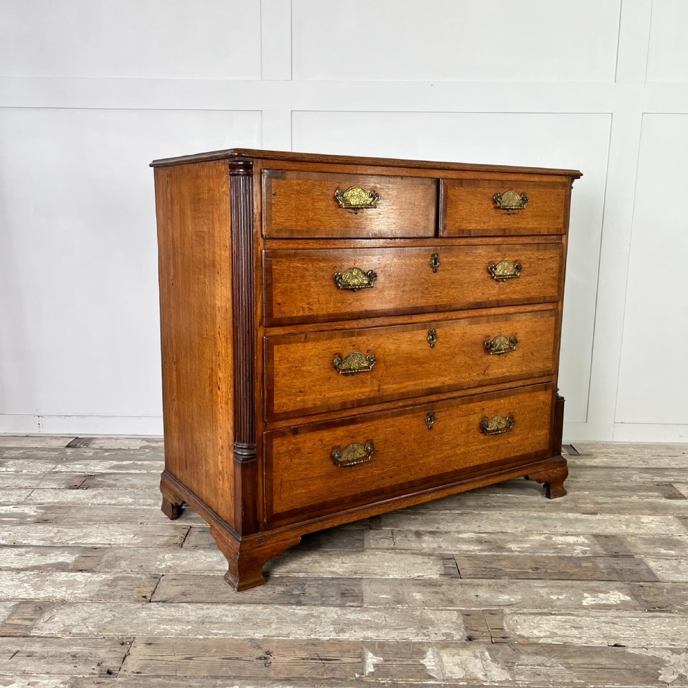 Early 19th C. Oak Chest of Drawers View XIII