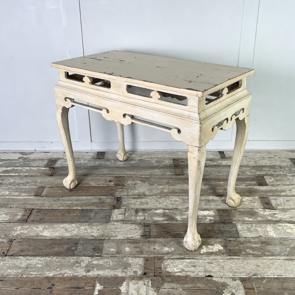 Early 20th C. Painted Pine Console Table View V