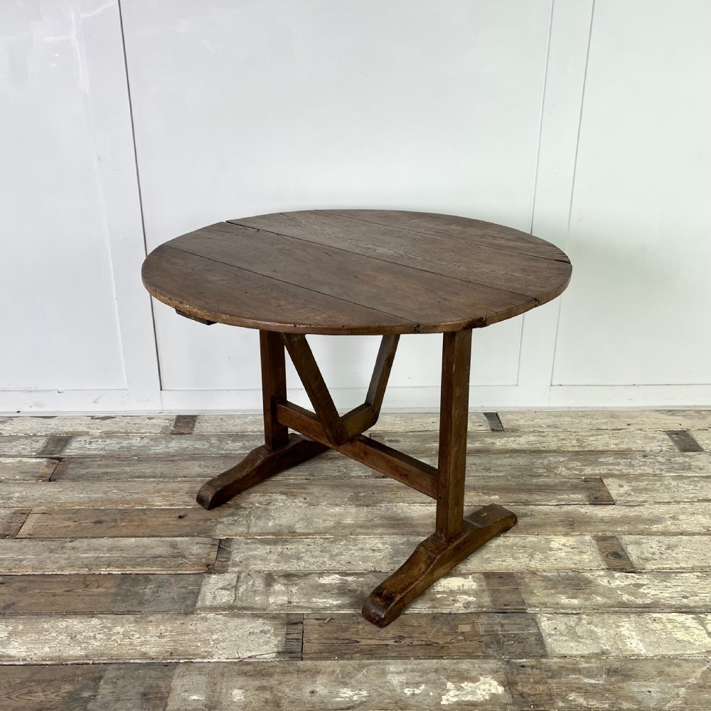 19th C. French Oak Vendage Table View II