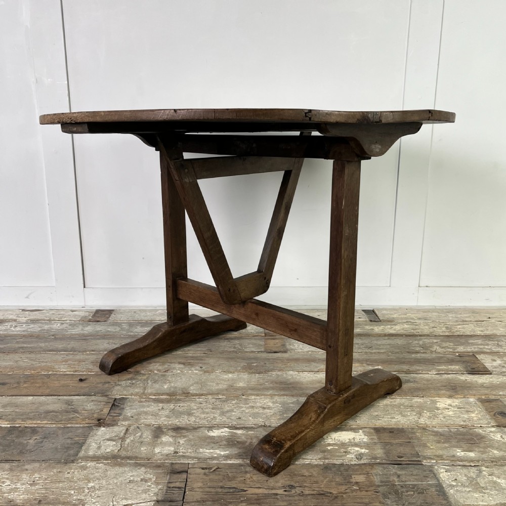 19th C. French Oak Vendage Table View III