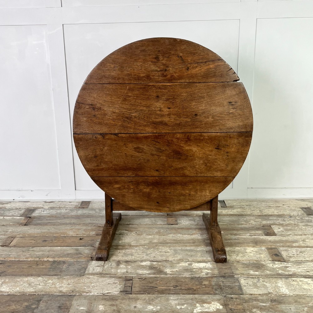 19th C. French Oak Vendage Table View VI