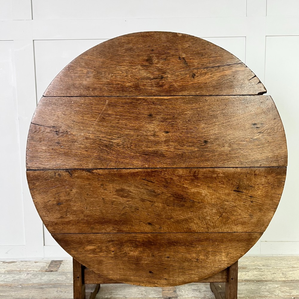 19th C. French Oak Vendage Table View VII