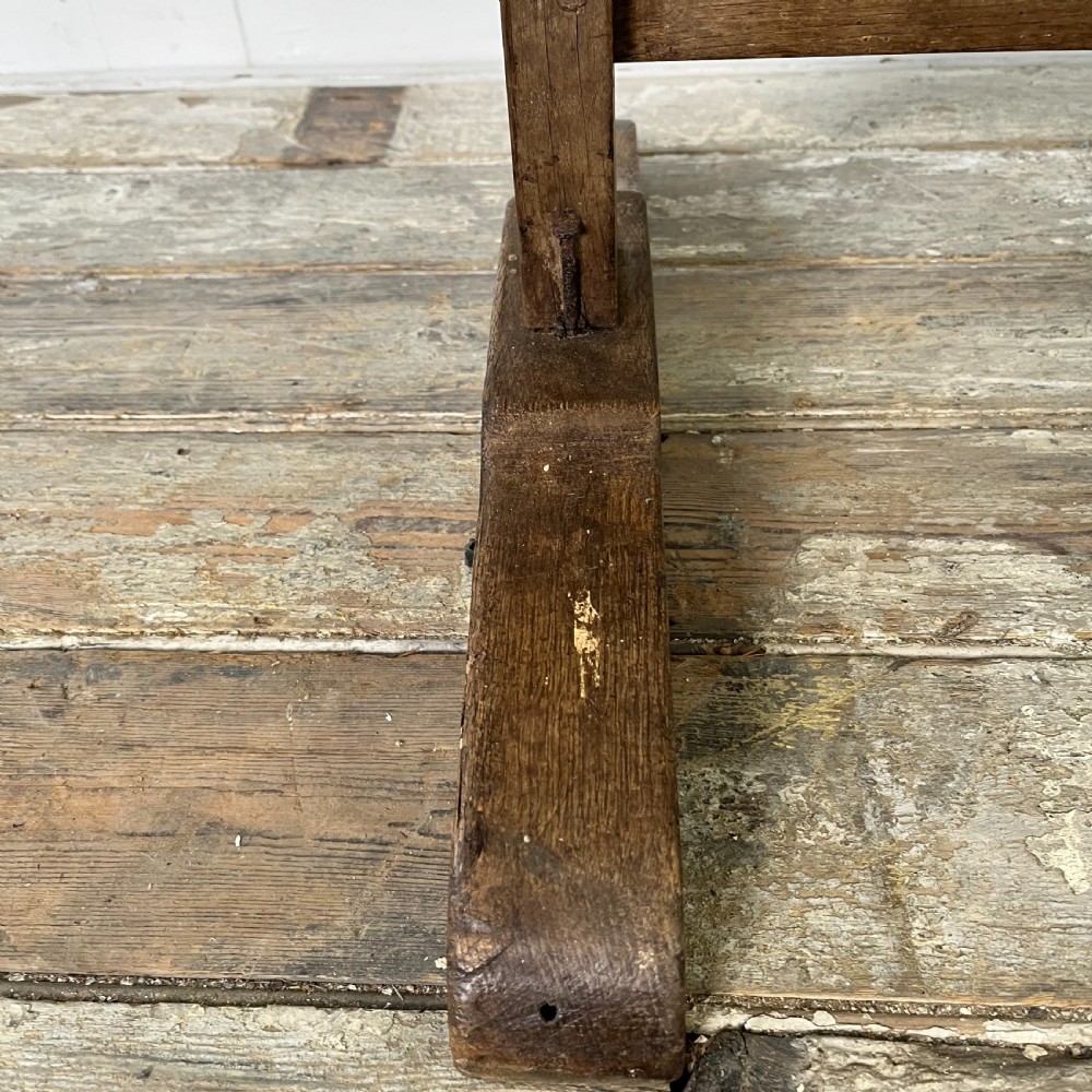 19th C. French Oak Vendage Table View XIII