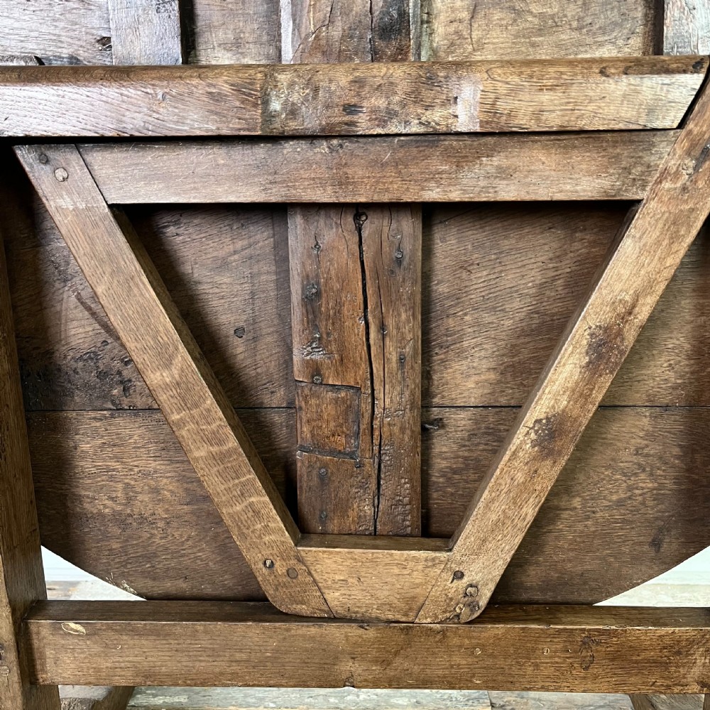 19th C. French Oak Vendage Table View XIV