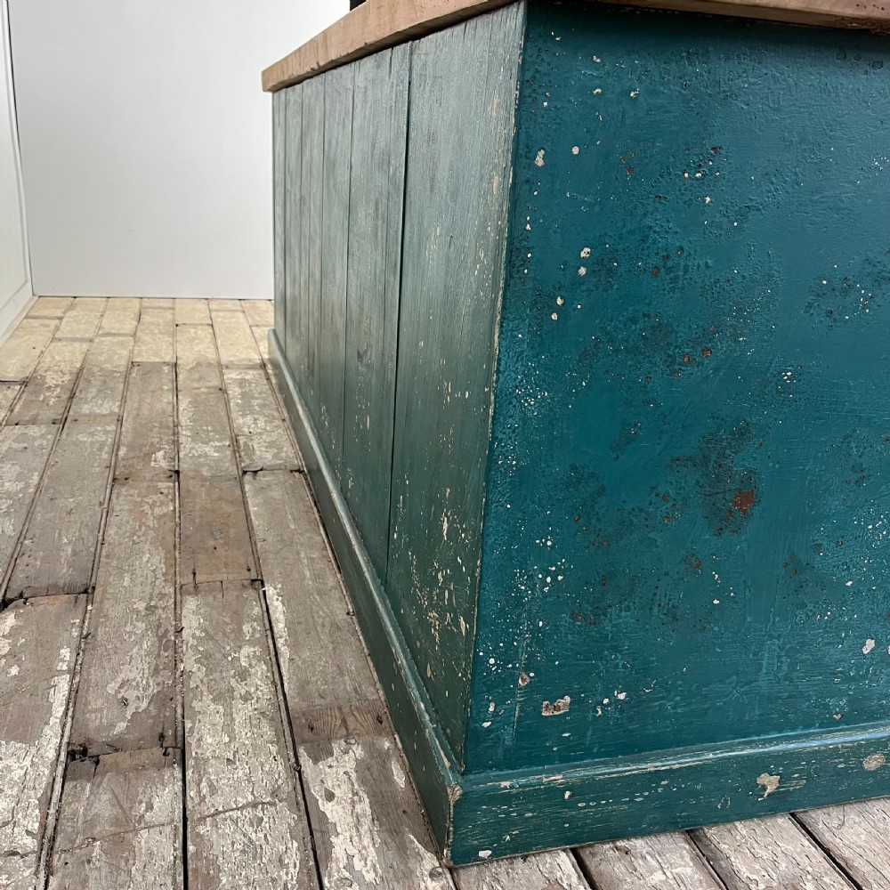 19th C. Painted Pine Dresser Base View XII