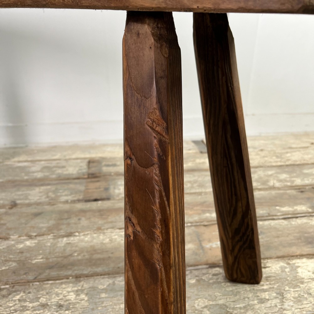 19th C. Elm Pig Bench View III