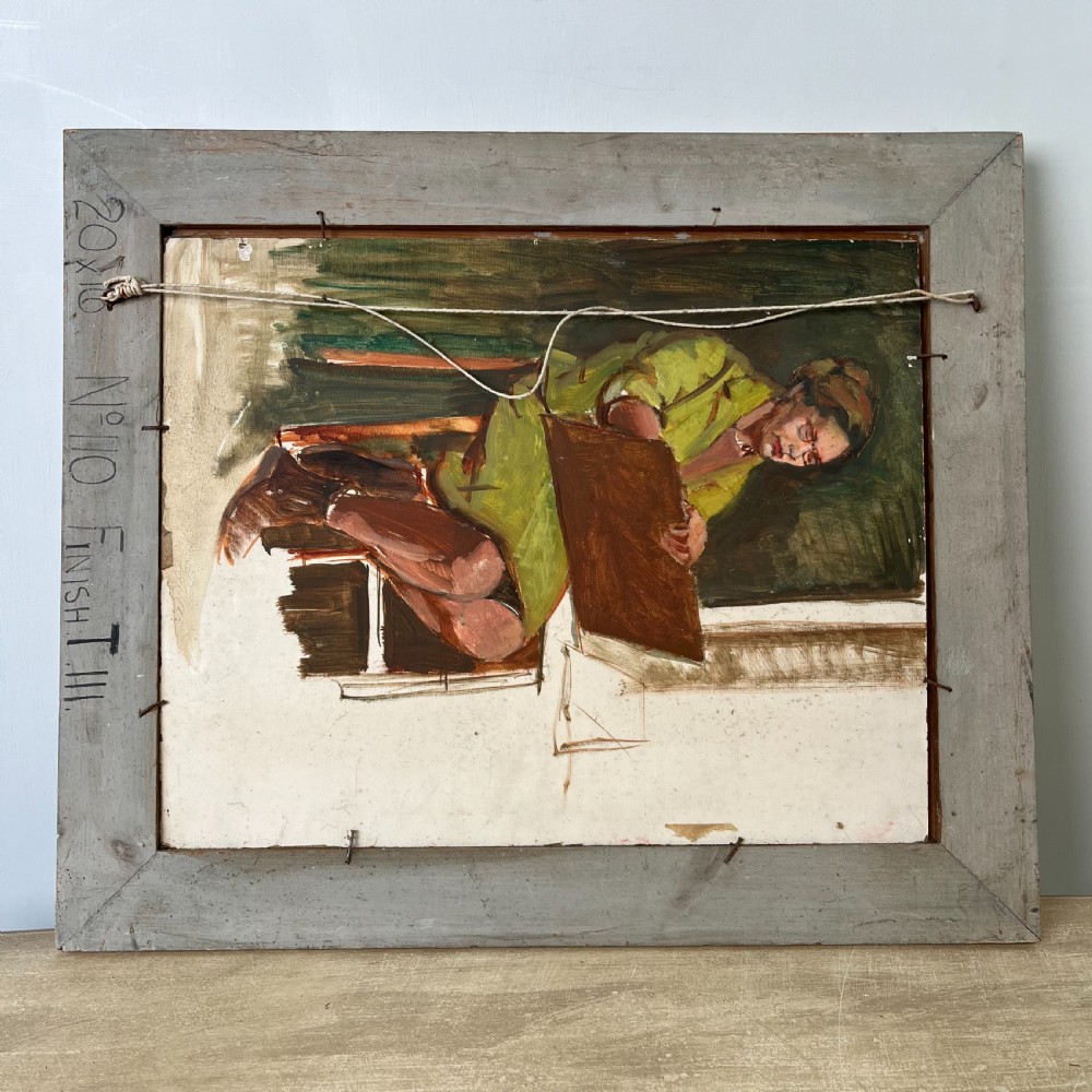 Still Life, Oil on Boar, Signed Kathleen Lewis View XI