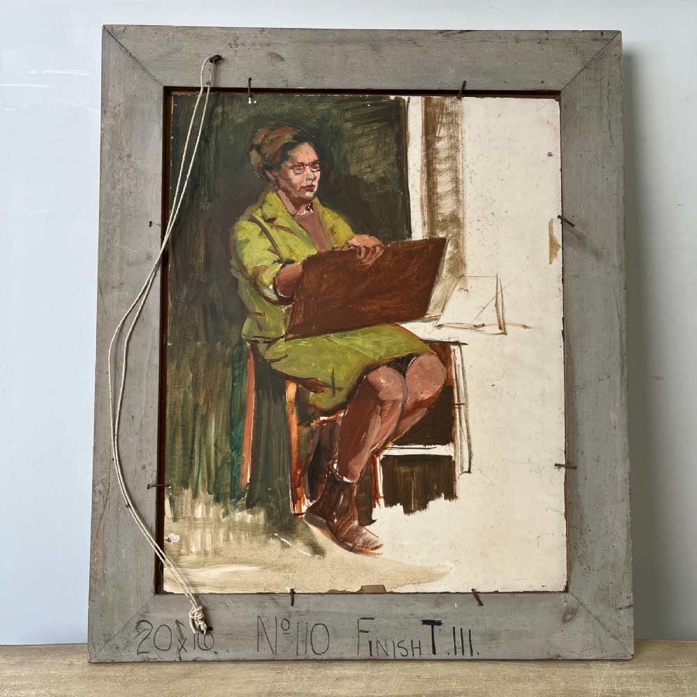 Still Life, Oil on Boar, Signed Kathleen Lewis View XII