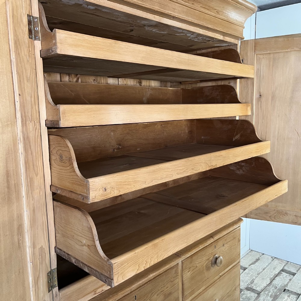 Victorian Pine Linen Press View X