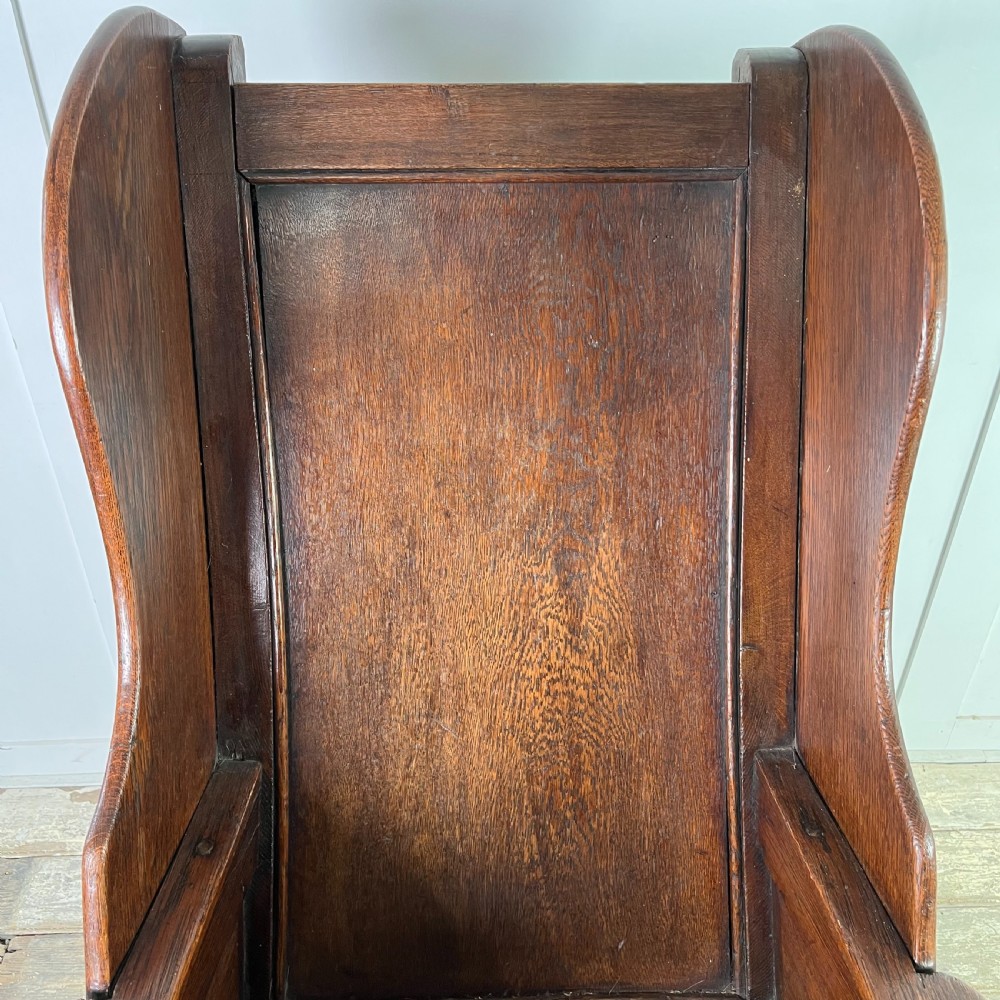 18th C. Oak Lambing Chair View VII