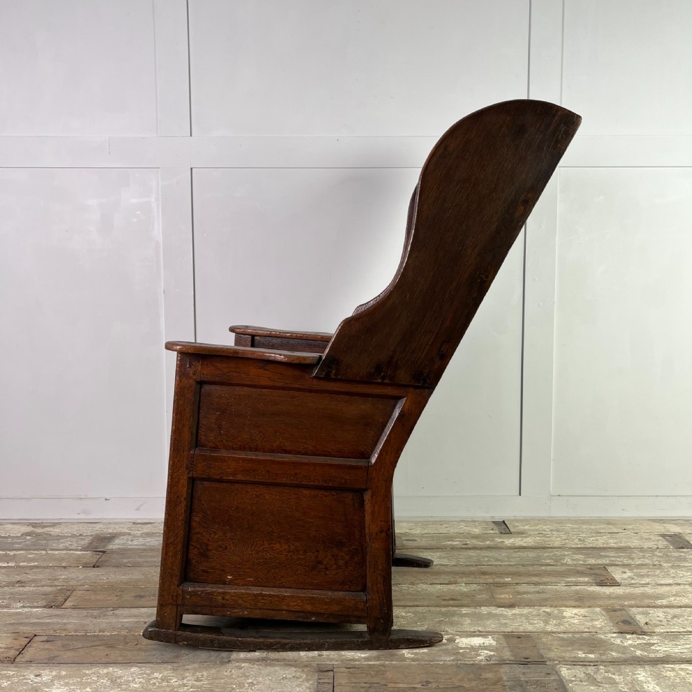 18th C. Oak Lambing Chair View VIII