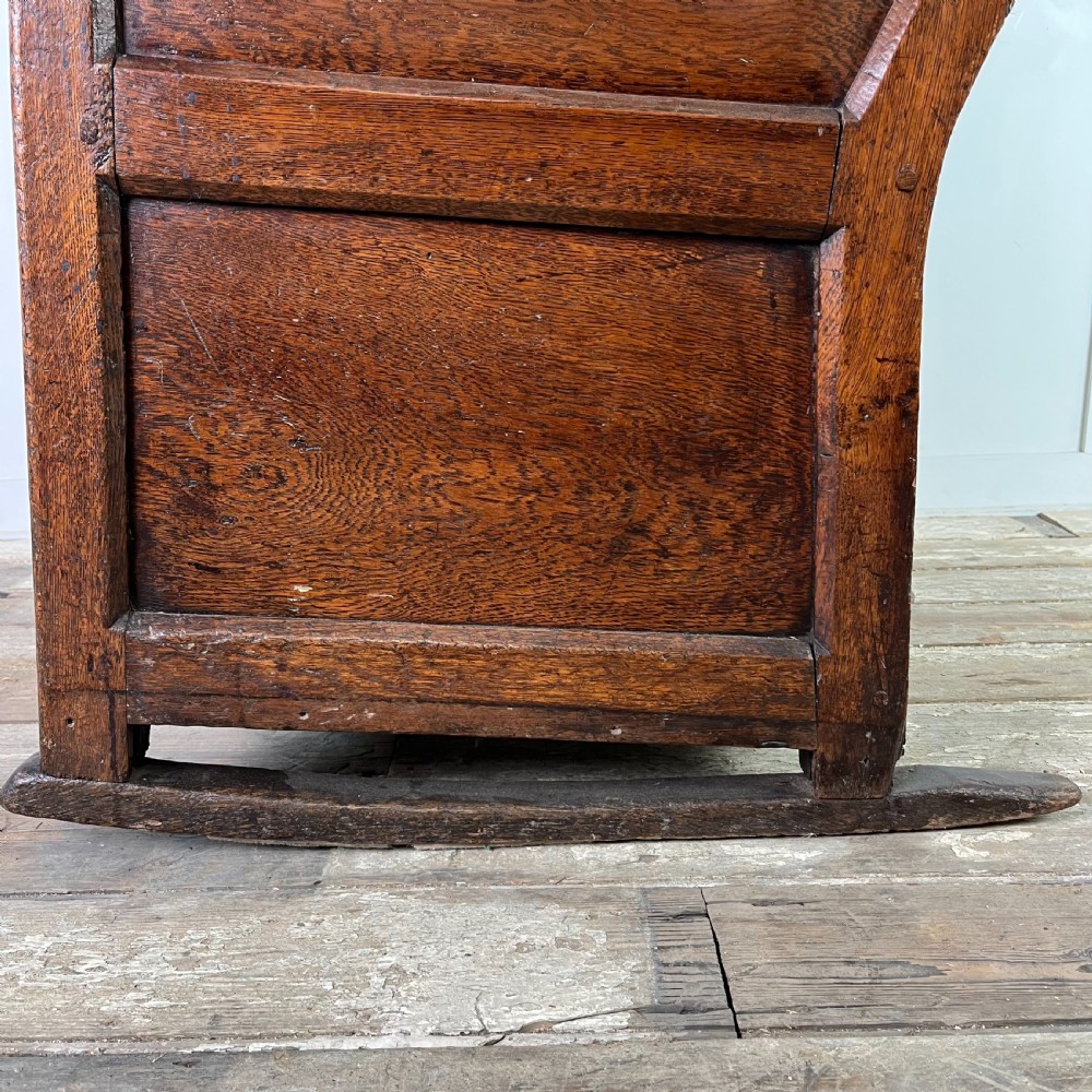 18th C. Oak Lambing Chair View IX