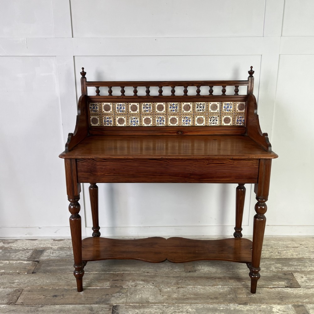 Edwardian Pitch Pine Washstand View II
