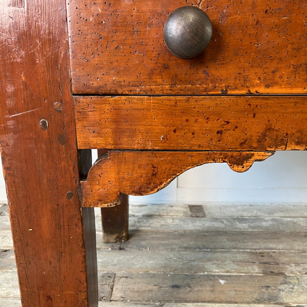 19th C. Pine and Maple Kitchen Prep Table View IV