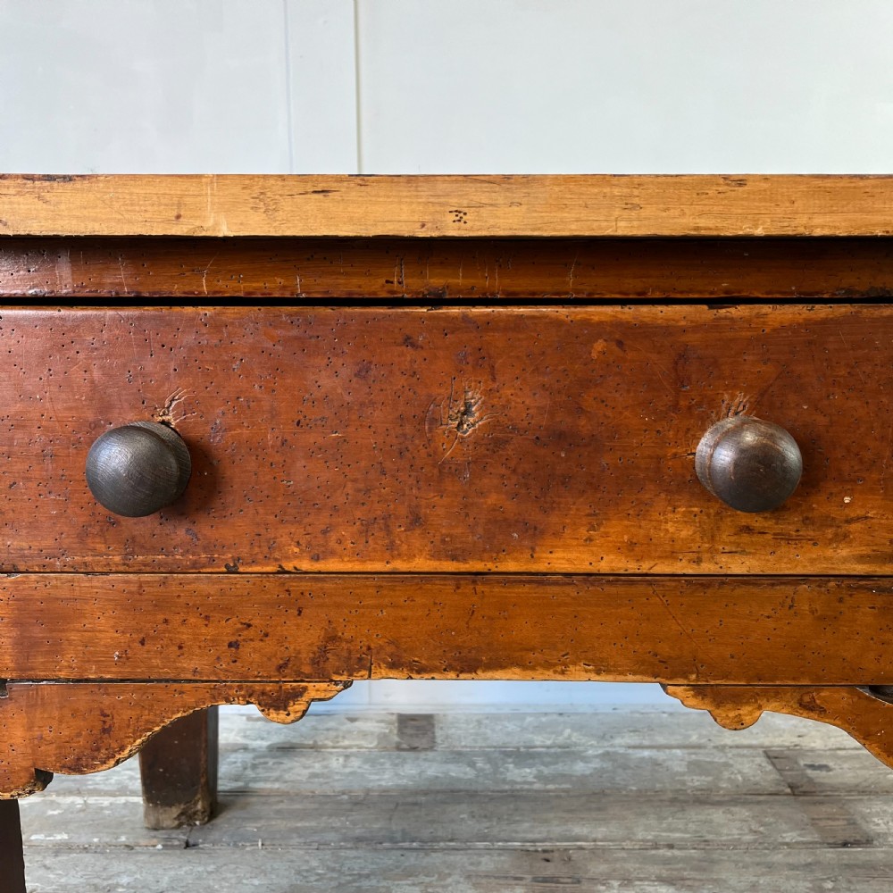 19th C. Pine and Maple Kitchen Prep Table View V