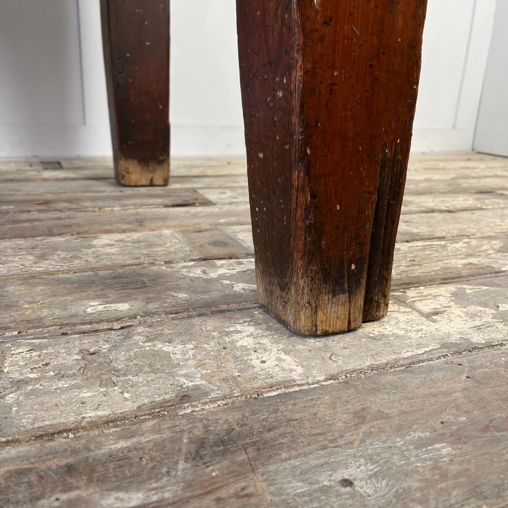 19th C. Pine and Maple Kitchen Prep Table View VII