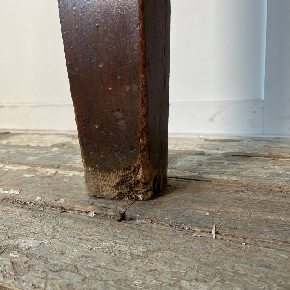 19th C. Pine and Maple Kitchen Prep Table View VIII