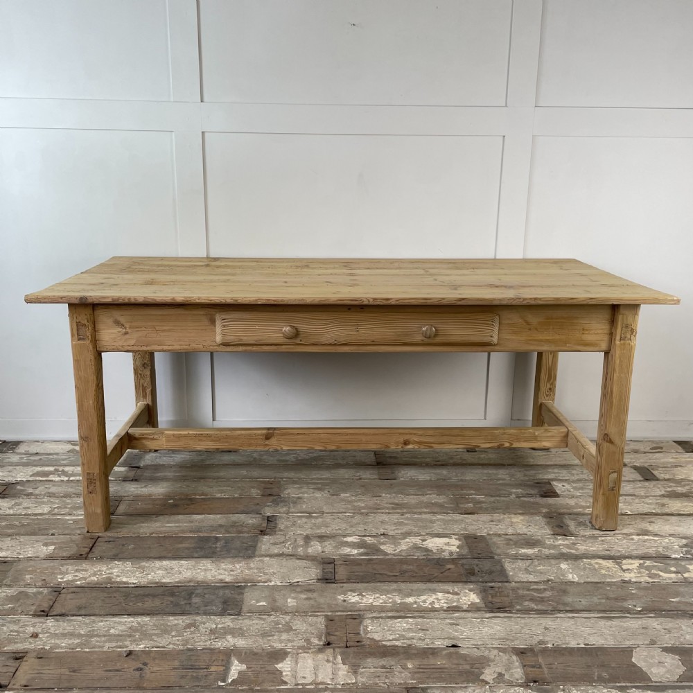 Early 19th C. Pine Farmhouse Kitchen Table View II