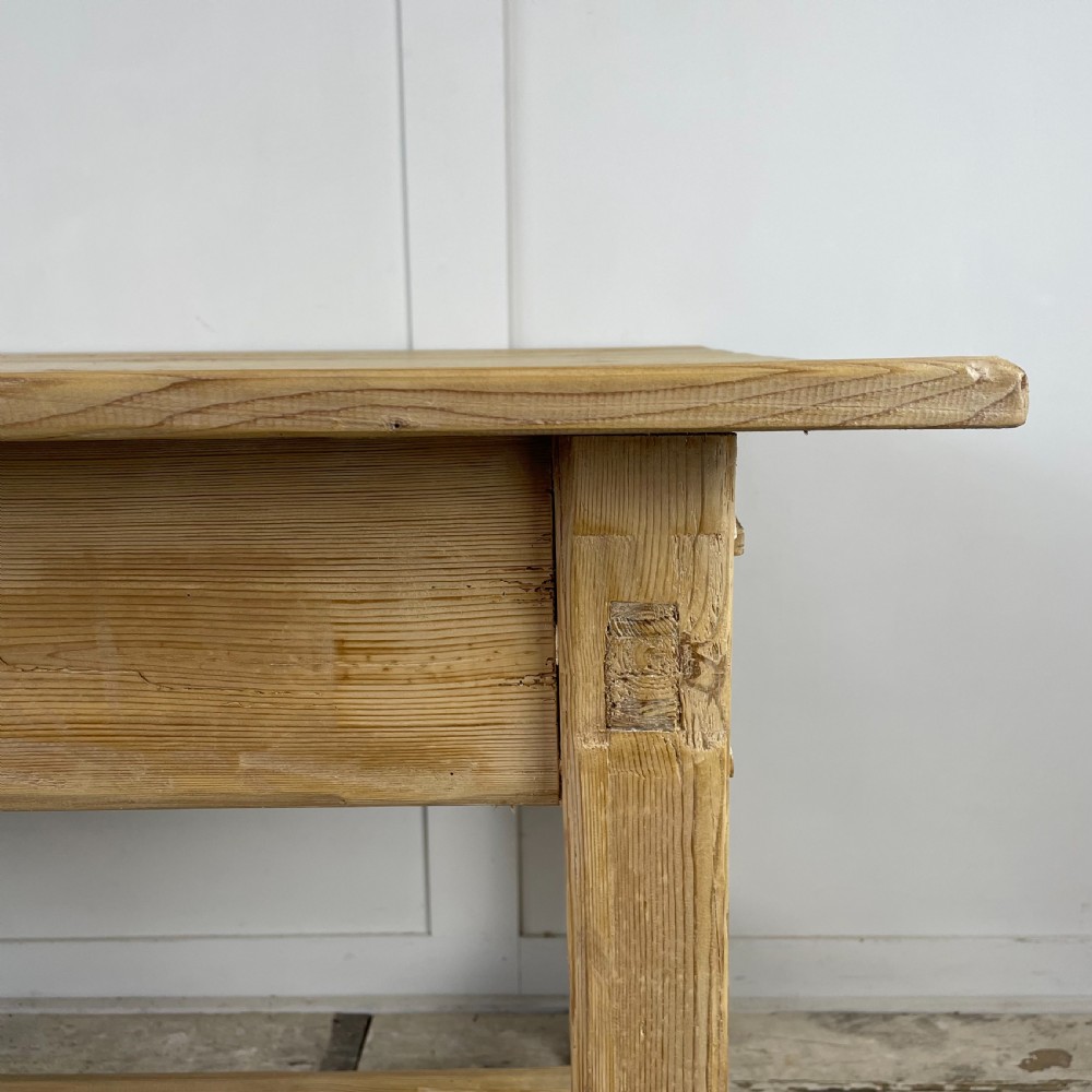 Early 19th C. Pine Farmhouse Kitchen Table View IV