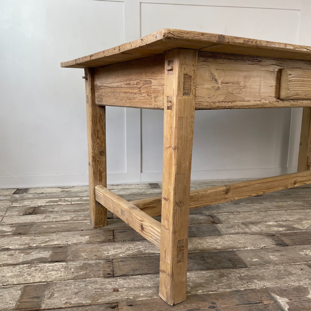 Early 19th C. Pine Farmhouse Kitchen Table View XIV