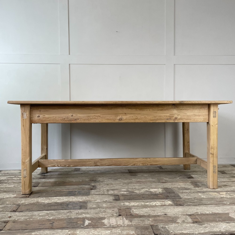 Early 19th C. Pine Farmhouse Kitchen Table View XVI