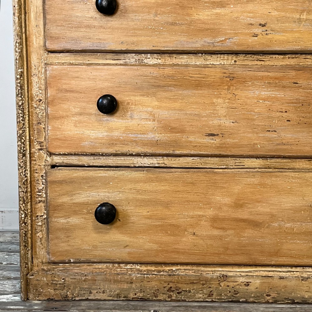 Large 19th C. Pine Chest of Drawers View II