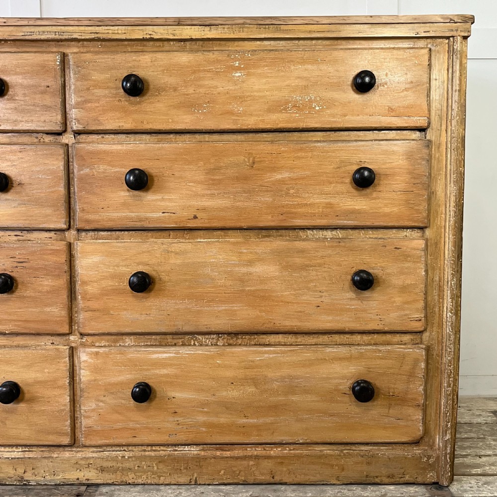 Large 19th C. Pine Chest of Drawers View VI