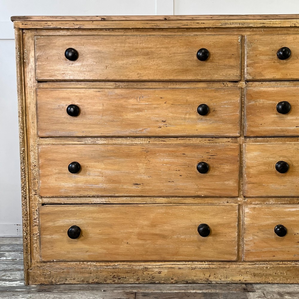 Large 19th C. Pine Chest of Drawers View VII