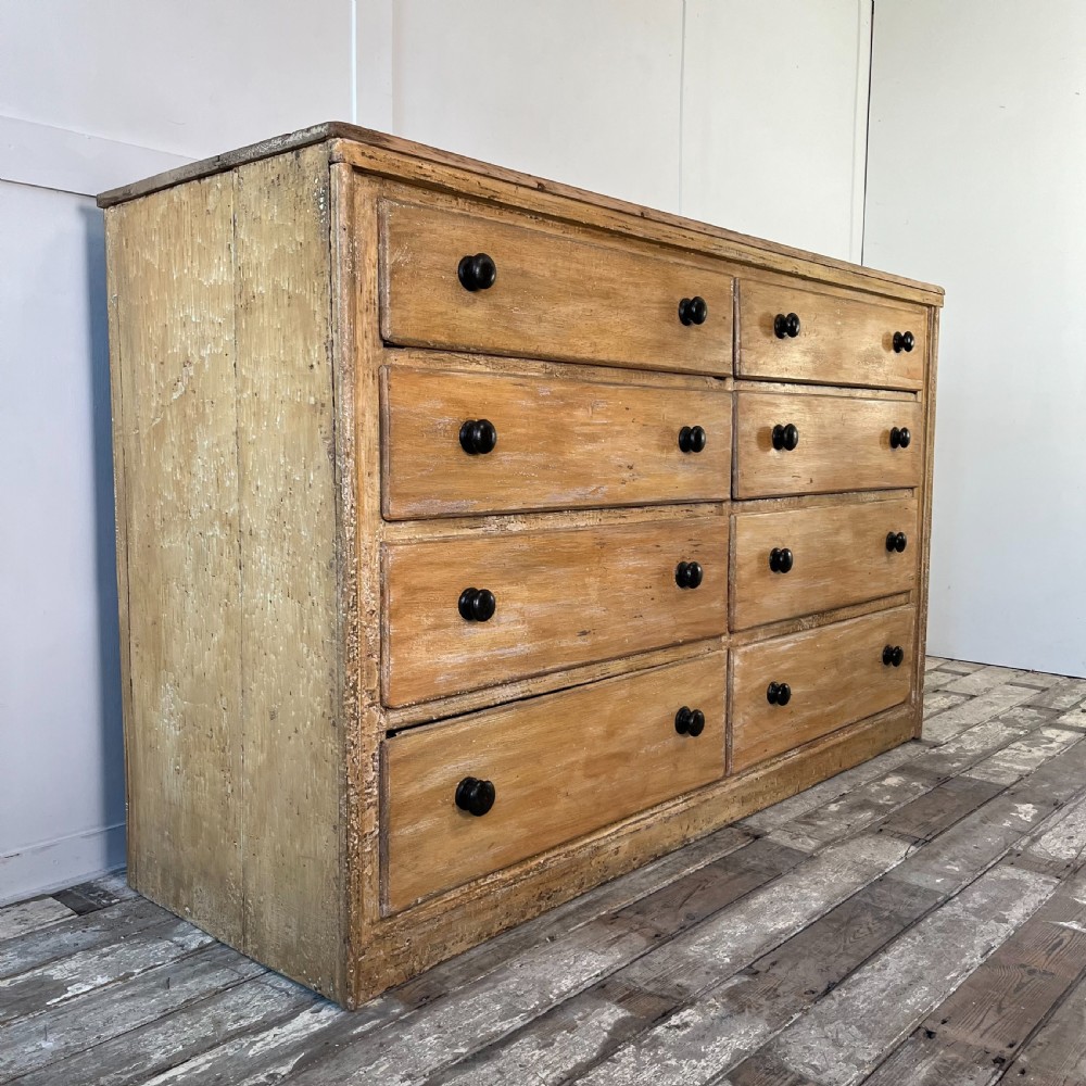 Large 19th C. Pine Chest of Drawers View VIII