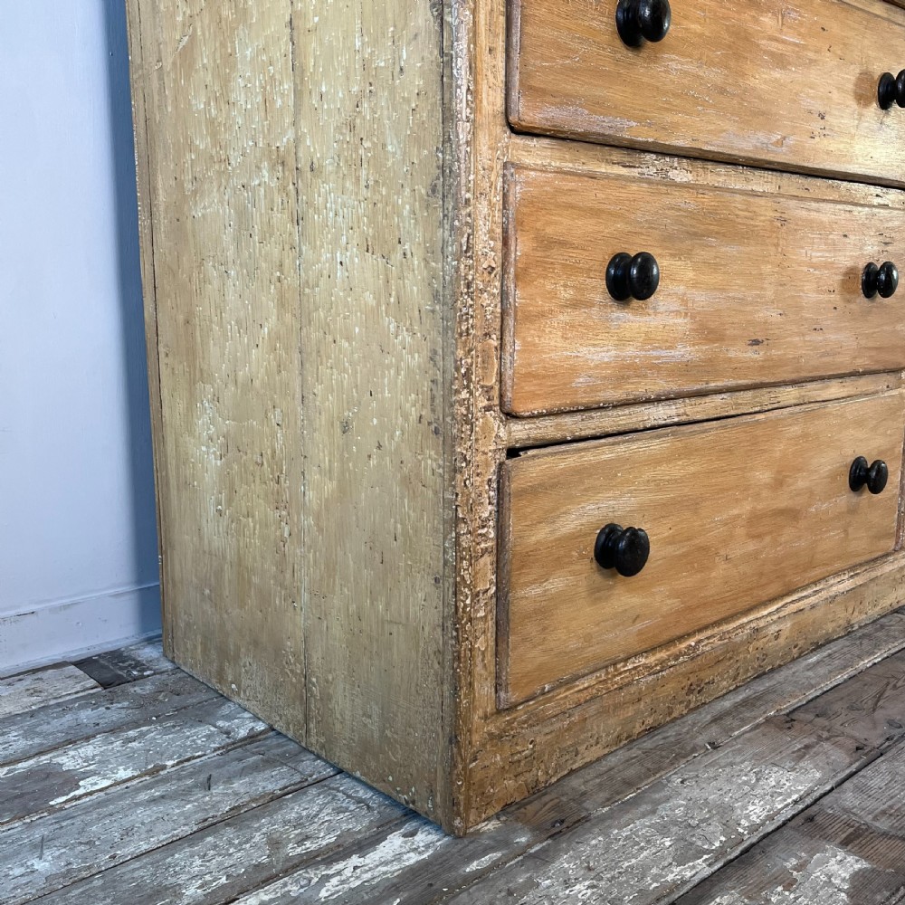 Large 19th C. Pine Chest of Drawers View IX