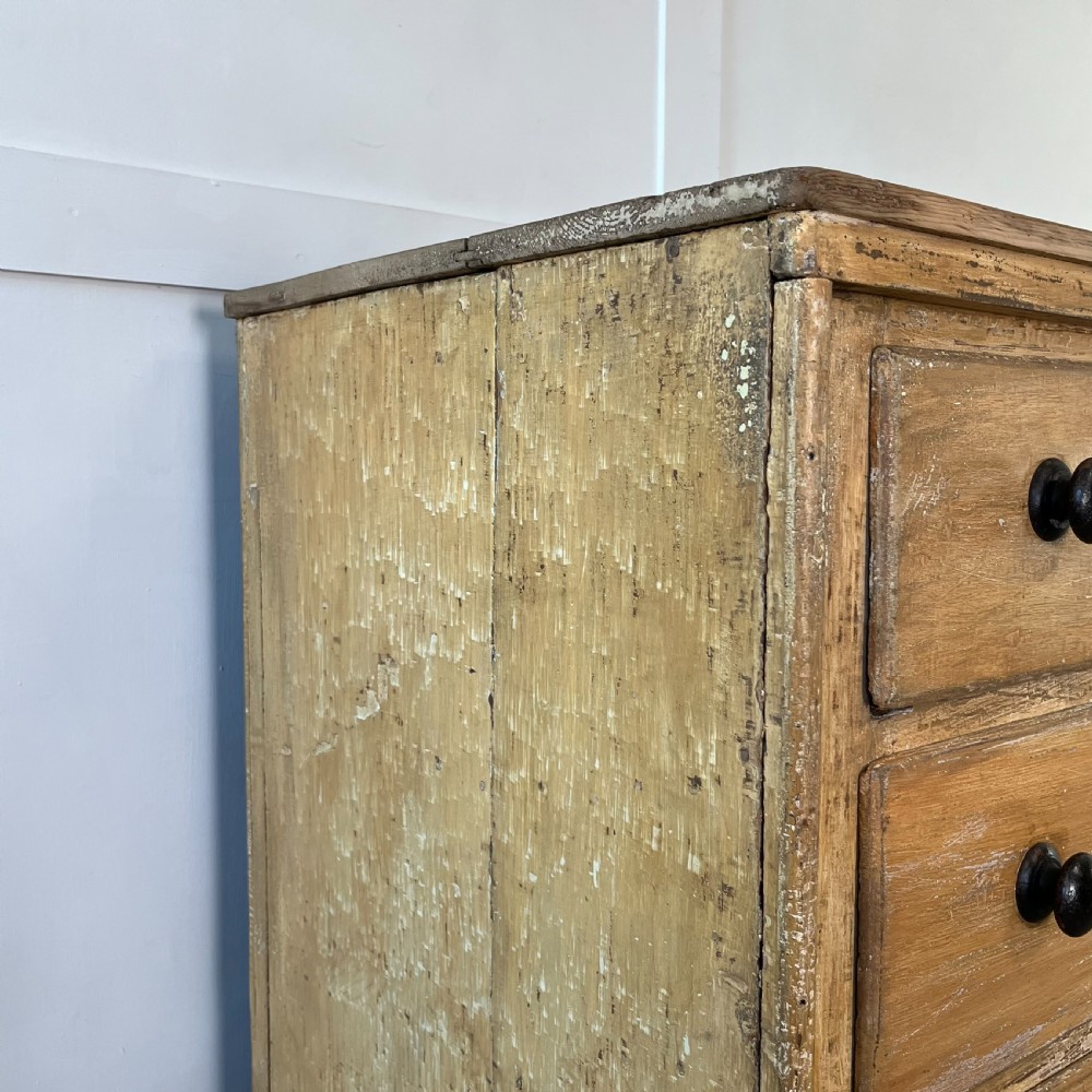 Large 19th C. Pine Chest of Drawers View X