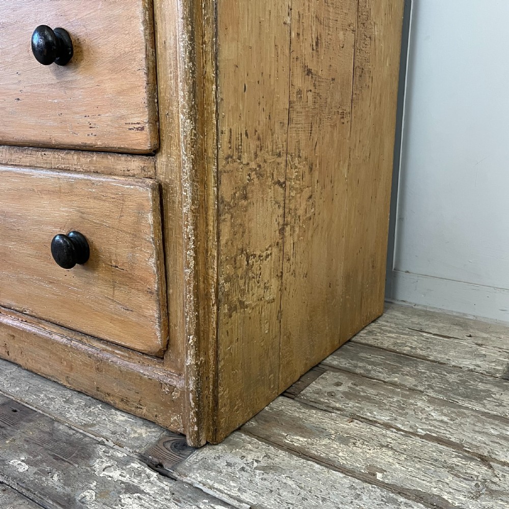 Large 19th C. Pine Chest of Drawers View XI