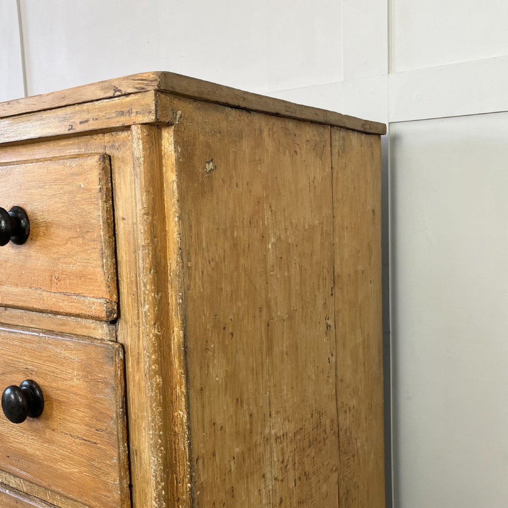Large 19th C. Pine Chest of Drawers View XII