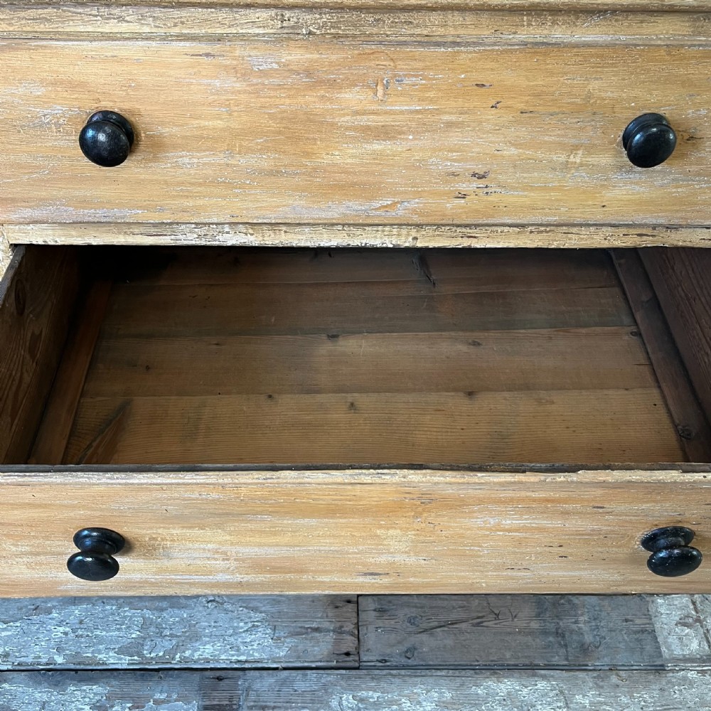 Large 19th C. Pine Chest of Drawers View XV