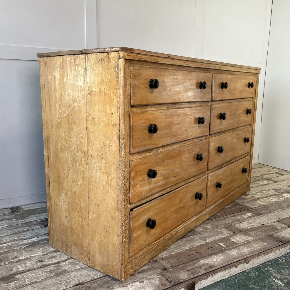 Large 19th C. Pine Chest of Drawers View XVII
