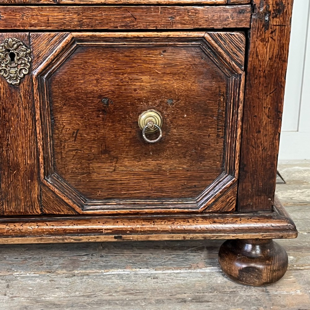 17th C. Oak Chest of Drawers View V