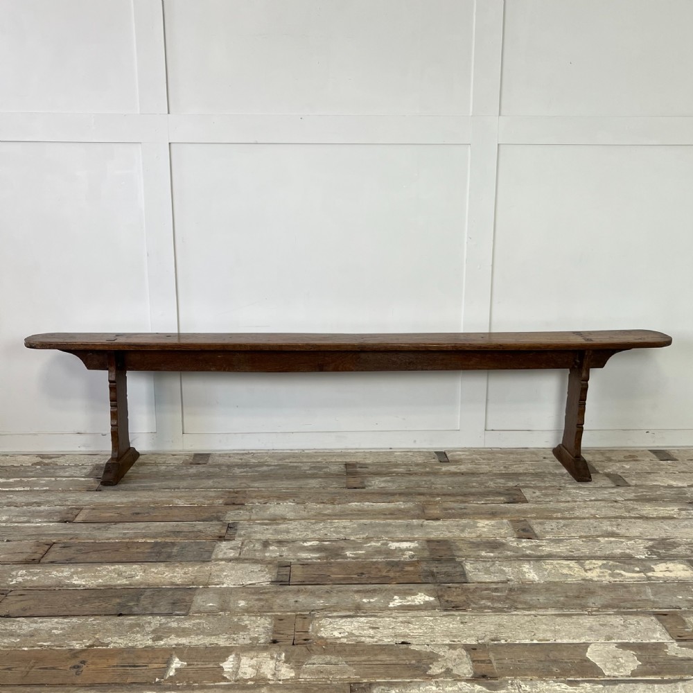Long 19th C. Elm Bench