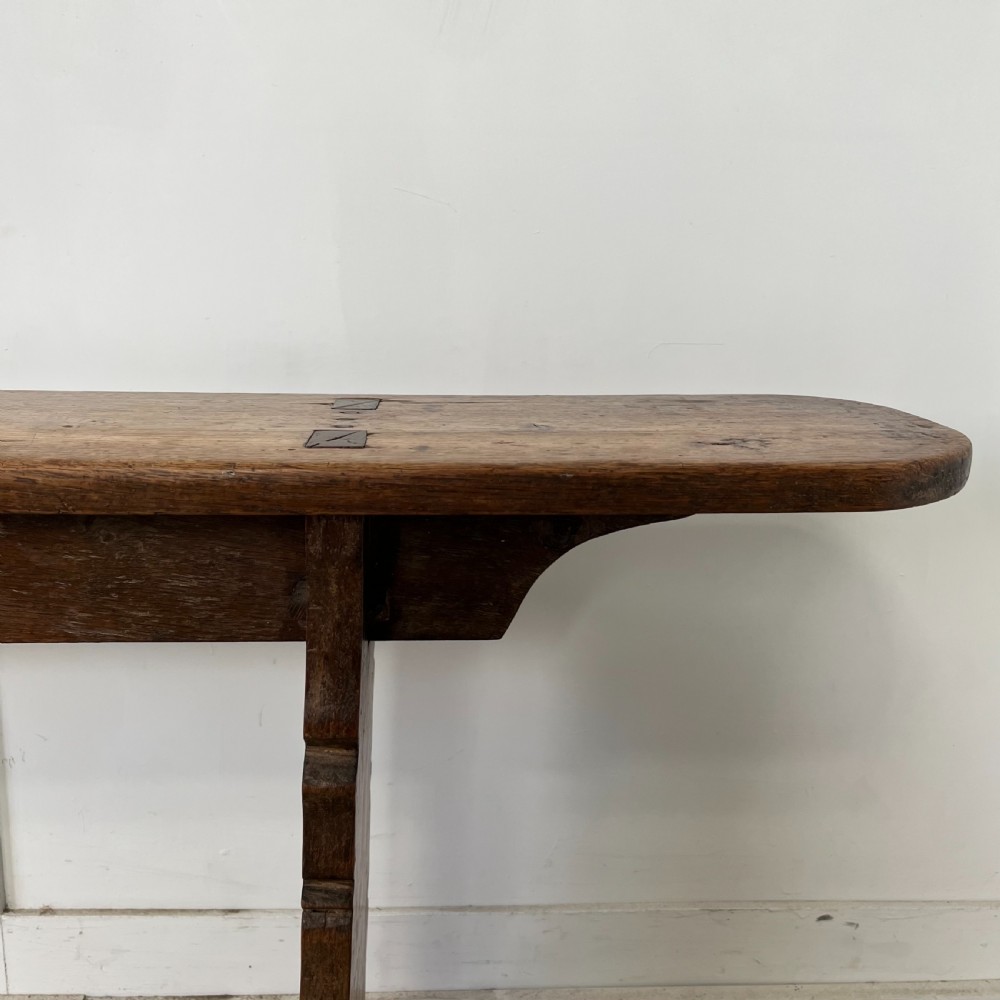 Long 19th C. Elm Bench View II