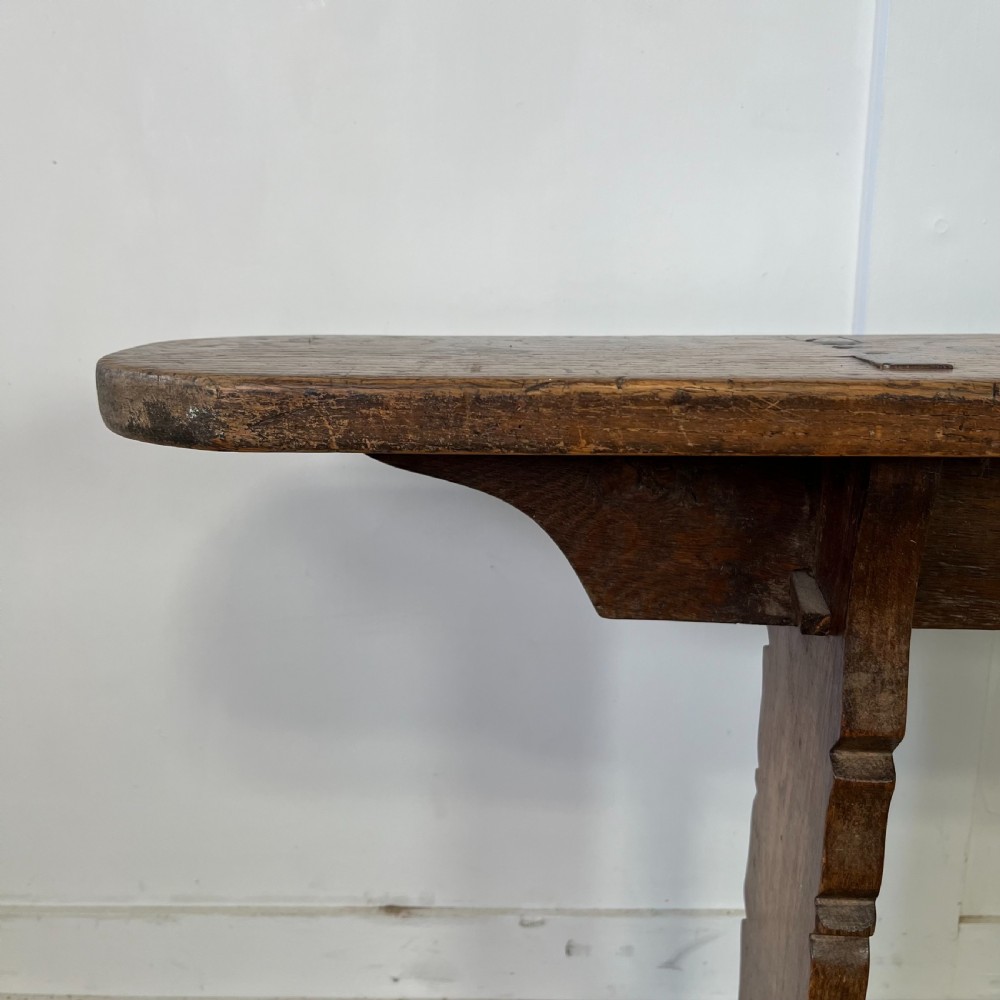 Long 19th C. Elm Bench View III